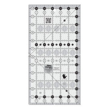 Creative Grids  Quilt Ruler 6-1/2in x 12-1/2in LEFT HANDED CGR612LEFT  Notion - StoryQuilts.com