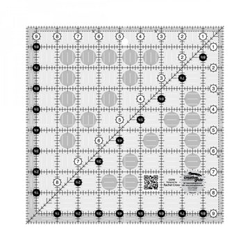 Creative Grids Quilt Ruler 9-1/2in Square # CGR9  Notion - StoryQuilts.com