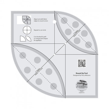 Creative Grids Round Up Tool and Quilting Ruler  Notion - StoryQuilts.com