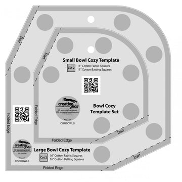 Creative Grids Bowl Cozy Template Set  Notion - StoryQuilts.com