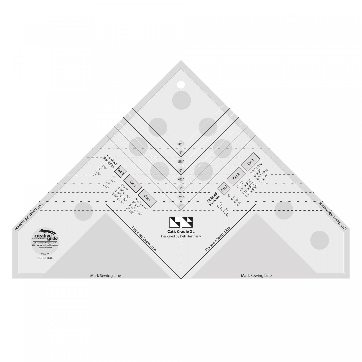 Creative Grids Cats Cradle Ruler XL