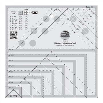 Creative Grids Ultimate Flying Geese Tool CGRDH4  Notion - StoryQuilts.com