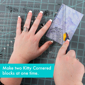 Creative Grids Kitty Cornered Ruler CGRDH5  Notion - StoryQuilts.com
