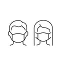 Creative Grids Face Mask Template 3 Sizes in 1-3