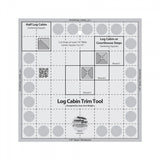 Creative Grids Log Cabin Trim Tool for 8in Finished Blocks Quilt Ruler