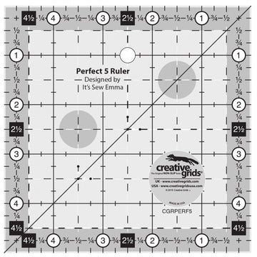 Creative Grids Perfect 5 Ruler  Notion - StoryQuilts.com