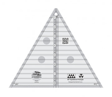 Creative Grids 60 Degree Triangle 8-1/2in Quilt Ruler  Notion - StoryQuilts.com