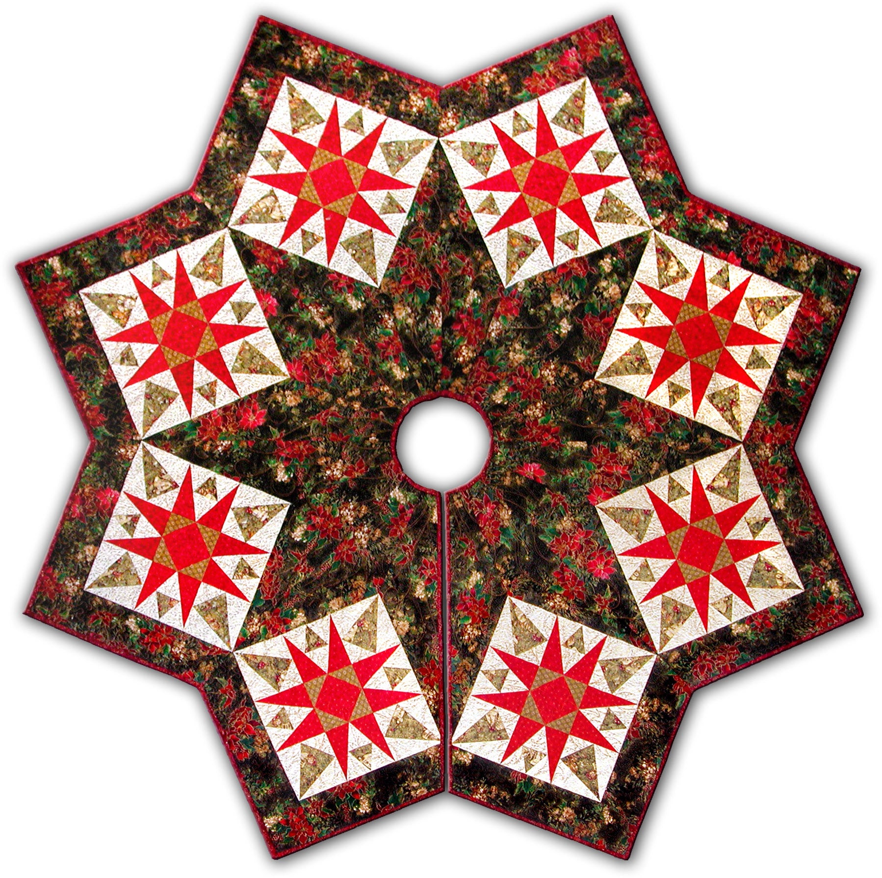 Christmas Tree Skirt  Pattern - StoryQuilts.com