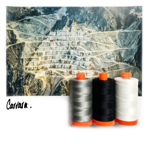 Color Builder 3pc Set Carrara Black/White  Thread - StoryQuilts.com