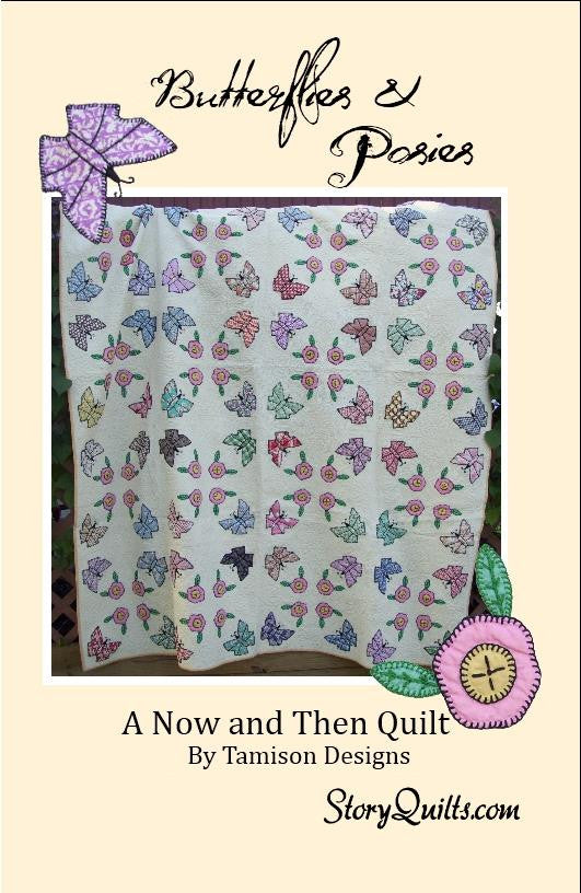 Butterflies and Posies  Pattern - StoryQuilts.com