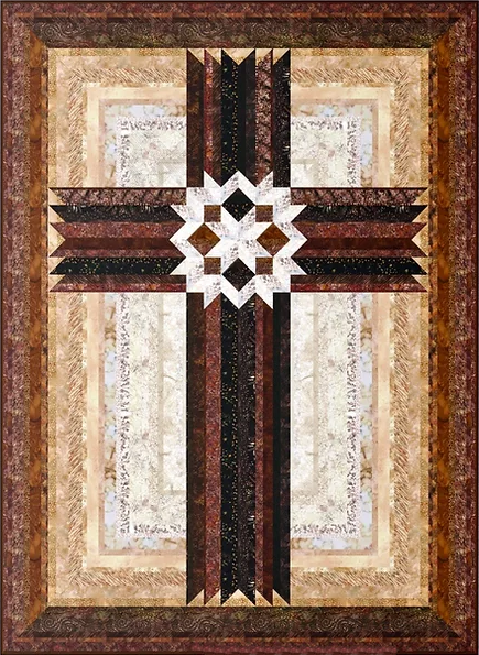Carpenters' Star Cross Pattern  Pattern - StoryQuilts.com