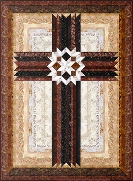 Carpenters' Star Cross Pattern  Pattern - StoryQuilts.com