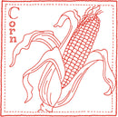 Fresh Crop Redwork Quilt  Pattern - StoryQuilts.com