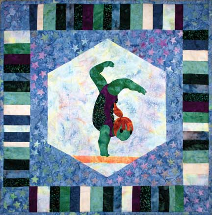 Turtle Gymnast  Pattern - StoryQuilts.com