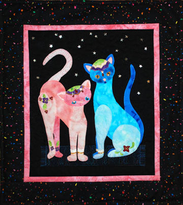 Bollywood Cats  Pattern - StoryQuilts.com