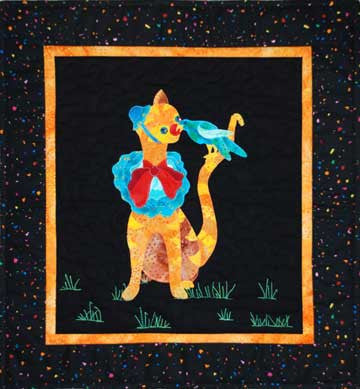 Clowning Around Kitty  Pattern - StoryQuilts.com