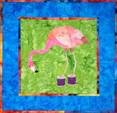Flamingo - Sewing Birds  Pattern - StoryQuilts.com