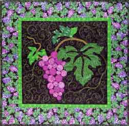 Grape Cluster  Pattern - StoryQuilts.com