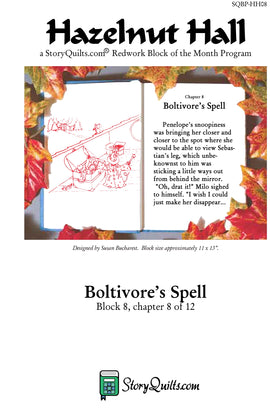 Hazelnut Hall Pattern 8  Pattern - StoryQuilts.com