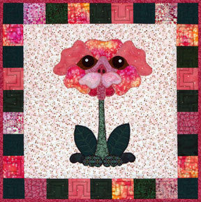 Pug Rose  Pattern - StoryQuilts.com