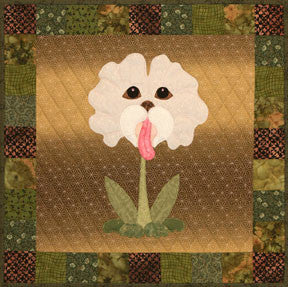 Sweet Pekinese  Pattern - StoryQuilts.com