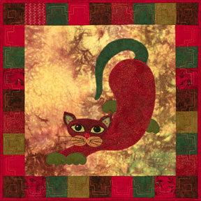 Poblano Puss - Garden Patch Cats  Pattern - StoryQuilts.com