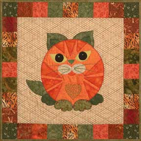 Kitty L’Orange & Bluepurry - Garden Patch Cats  Pattern - StoryQuilts.com