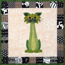 Stalker - Garden Patch Cats  Pattern - StoryQuilts.com