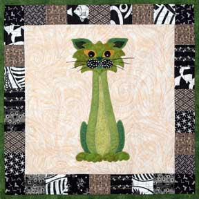 Stalker - Garden Patch Cats  Pattern - StoryQuilts.com