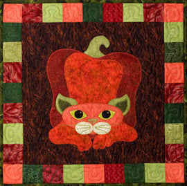 Pepper Puss - Garden Patch Cats  Pattern - StoryQuilts.com