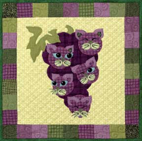 Concord Kitties - Garden Patch Cats  Pattern - StoryQuilts.com