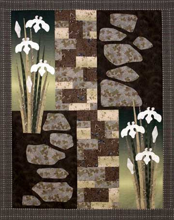 Iris Pathway  Pattern - StoryQuilts.com