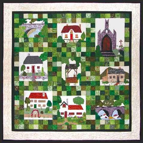 Irish Village Quilt  Pattern - StoryQuilts.com