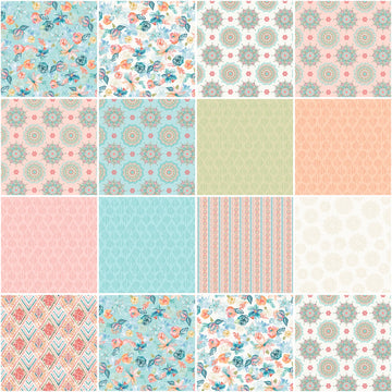 10in Squares Meandering Macrame, 42pcs  Fabric - StoryQuilts.com