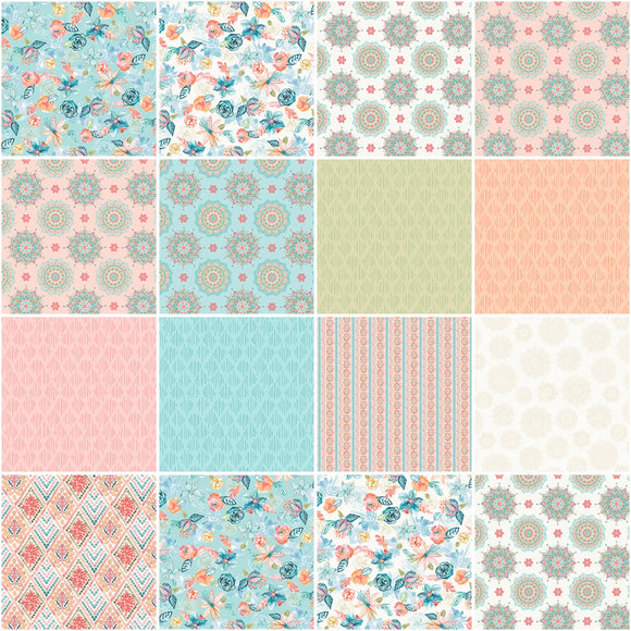 10in Squares Meandering Macrame, 42pcs