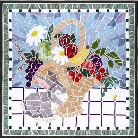 Mosaic Basket  Pattern - StoryQuilts.com