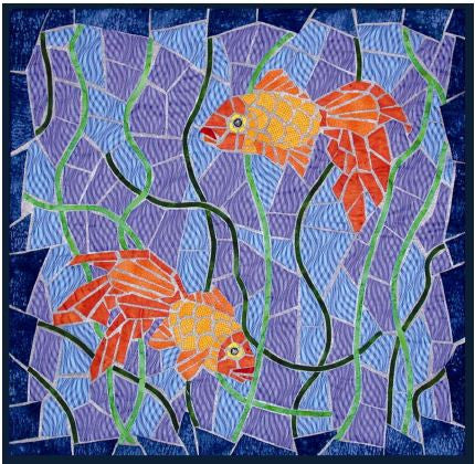 Mosaic Goldfish  Pattern - StoryQuilts.com