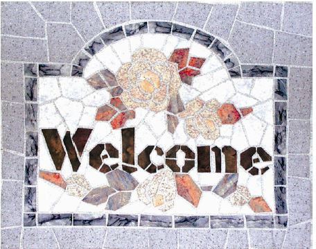 Mosaic Welcome  Pattern - StoryQuilts.com