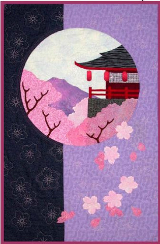Postcards from Japan - Orchard Temple  Pattern - StoryQuilts.com