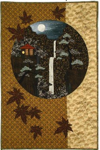Postcards from Japan - Waterfall  Pattern - StoryQuilts.com