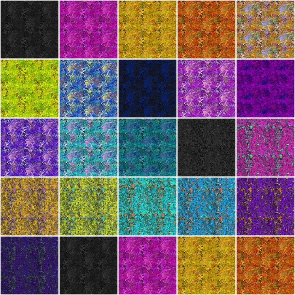 10 in Squares Poured Color