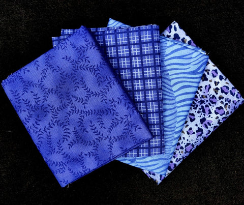 Periwinkle Fat Quarter 4 Pack  Fabric - StoryQuilts.com