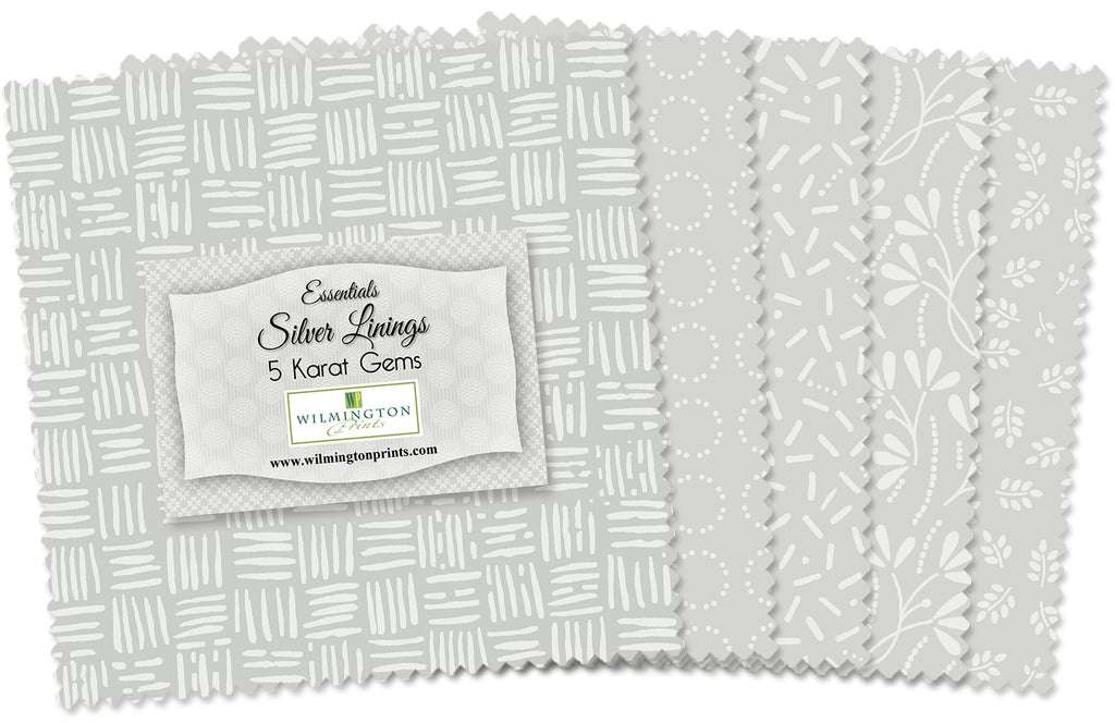 Essentials Silver Linings 5 in Squares  Fabric - StoryQuilts.com