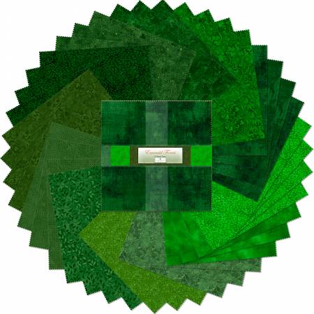 Emerald Forest 10 inch Squares - 42 pieces