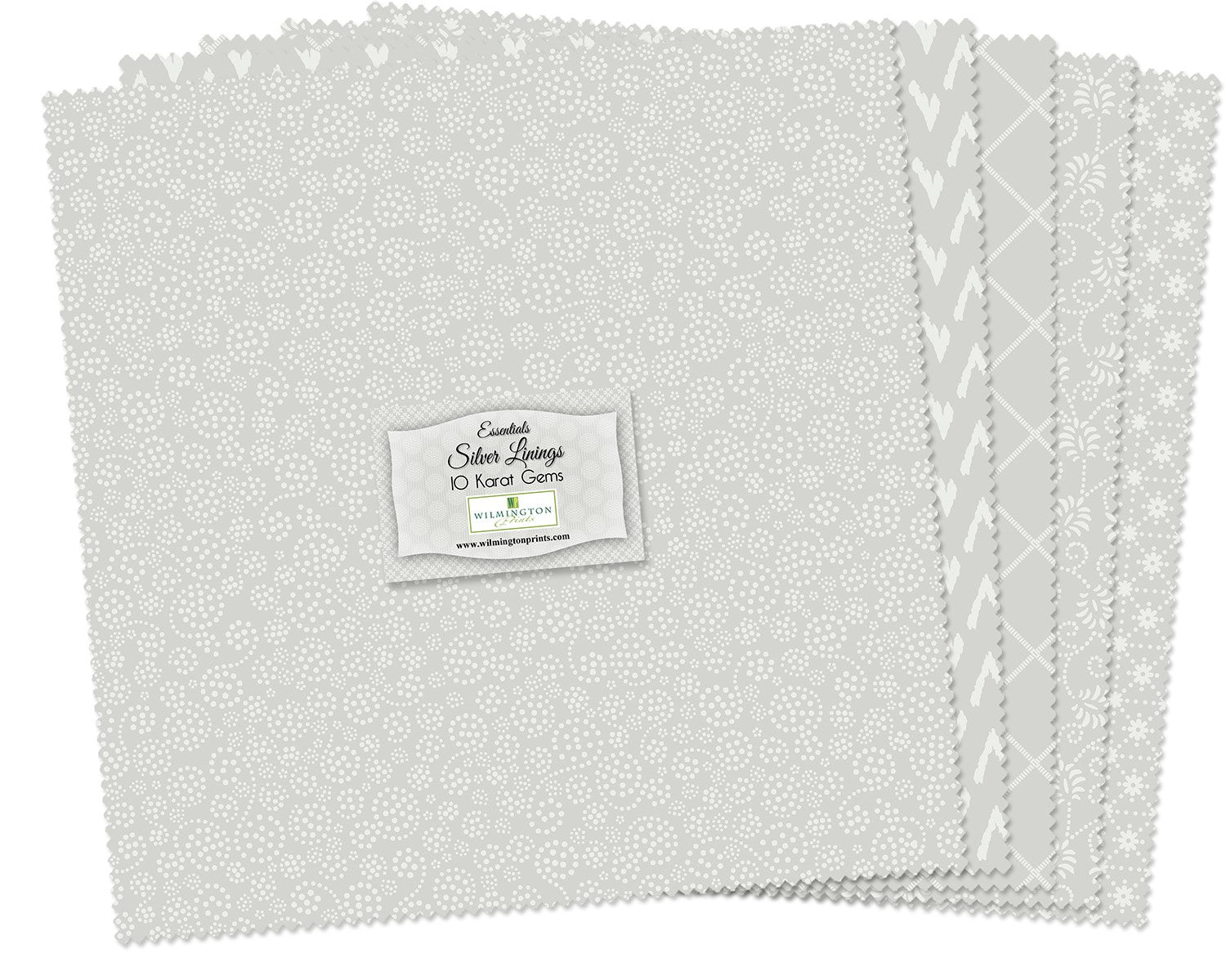 10 in Squares White Out 42 pcs per bundle