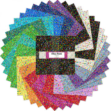 10in Squares Essential Glass Beads, 42pcs