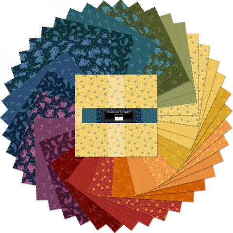 10in Squares Rainbow Sampler, 42pcs