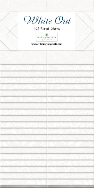 2-1/2 in Strips White Out 40 pcs per pack