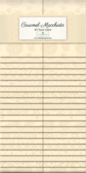 2-1/2in Strips Essential Gems Caramel Macchiato  Fabric - StoryQuilts.com