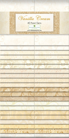 2-1/2 in Strips Essential Gems Vanilla Cream 40pcs